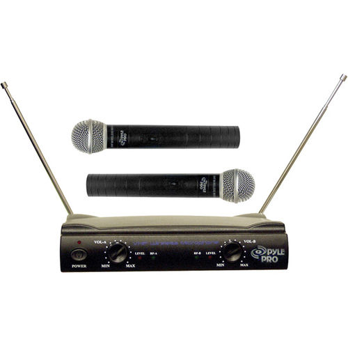 VHF Dual-Channel Handheld Wireless Mic System