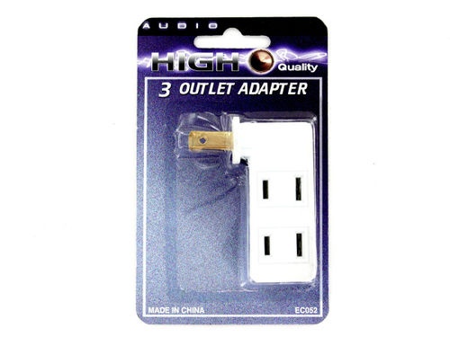 Three-in-one outlet adapter