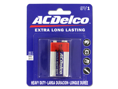 Heavy duty 9 volt battery