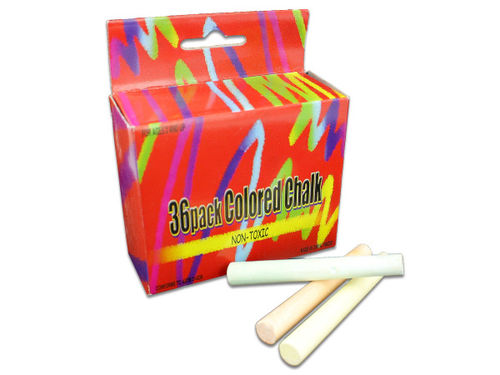 36 Pack colored chalk