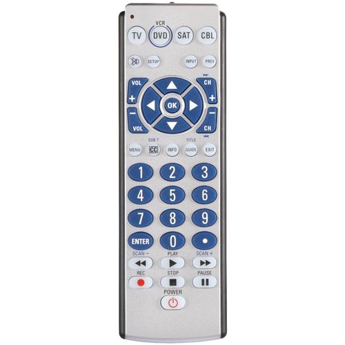 ZENITH ZB410 4-Device Universal Remote with Oversized Buttons