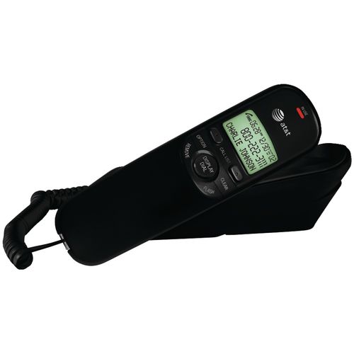 ATT TR1909B Corded Trimline Phone with Caller ID (Black)