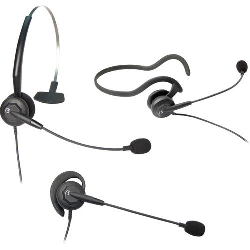 Tria Convertible Monaural Single-Wire Headset for P-Series Quick Disconnect