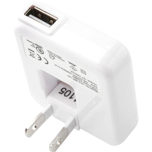 US Plug-White USB Mains