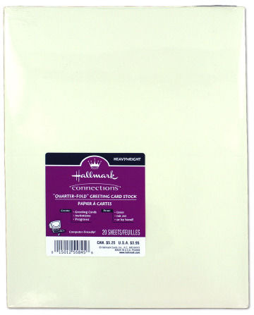 20-Count 8.5""x11"" Blank Printable Cardstock Case Pack 24