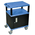 Luxor Blue Cart 34"" With Black Tuffy Cabinet