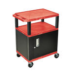 Luxor Red Cart 34"" With Black Tuffy Cabinet