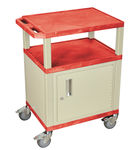 Luxor Red Cart 34"" With Putty Tuffy Cabinet