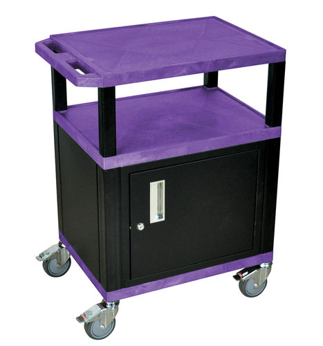 Luxor Purple Cart 34"" With Black Tuffy Cabinet