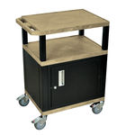 Luxor Tan Cart 34"" With Black Tuffy Cabinet