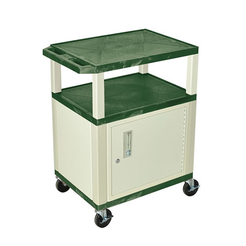 Luxor Hunter Green Cart 34"" With Putty Tuffy Cabinet