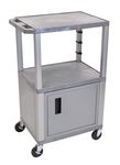 Luxor Gray Cart 42"" With Gray Tuffy Cabinet