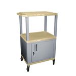 Luxor Purple Cart 42"" With Gray Tuffy Cabinet