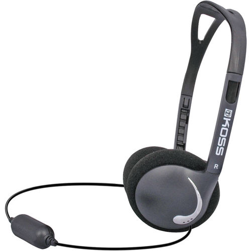 Black Ultra-lightweight Headphones with Folding Design