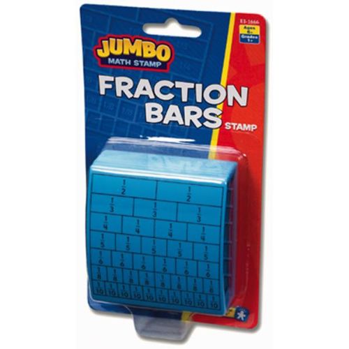 Jumbo Math Fraction Bars Stamp Case Pack 48