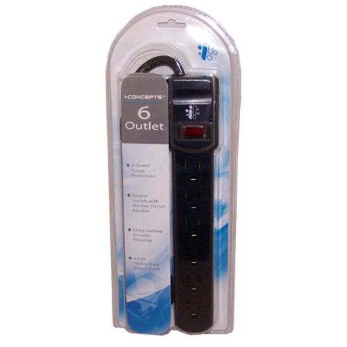 I-Concepts 6 Outlet Surge Protector