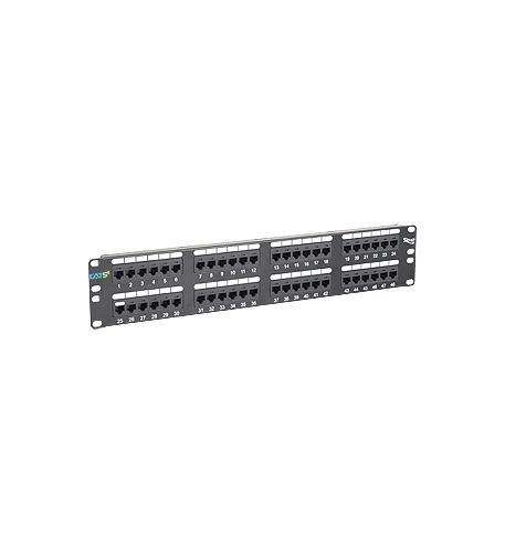 PatchPanel 48PT, CAT5E, 2RMS