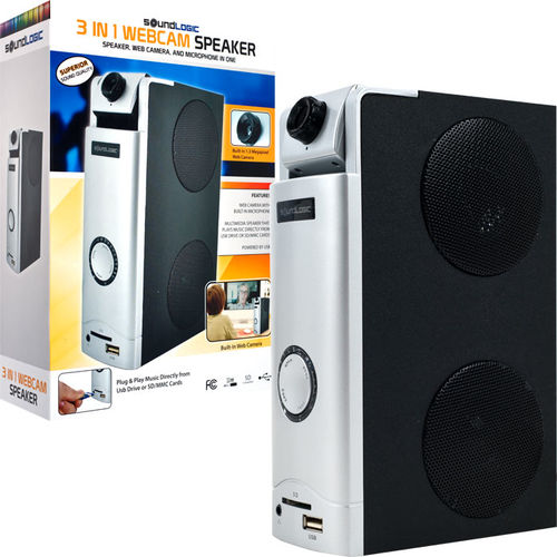 3 in 1 Webcam Desktop Speaker -  Great for Skype