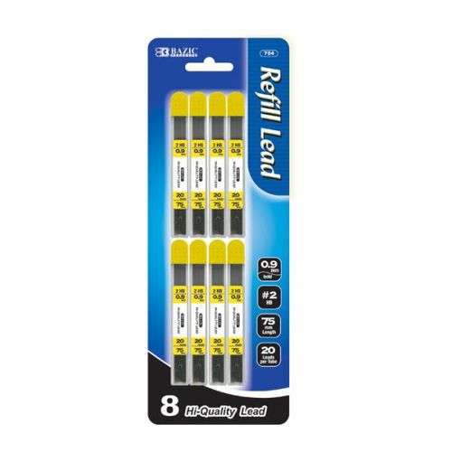 BAZIC 20 Ct. 0.9mm Mechanical Pencil Lead (8/Pack) Case Pack 288