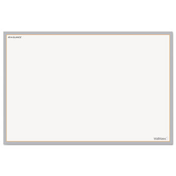 WallMates Self-Adhesive Dry Erase Writing Surface, White/Gray, 18"" x 12""