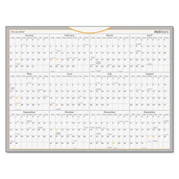 WallMates Self-Adhesive Dry Erase Yearly Planning Surface, White, 24 x 18, 2014