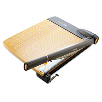 TrimAir Titanium Guillotine Paper Trimmer, Wood Base, 12""