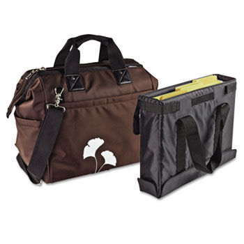 Overnight Tote Bag, 1,680-Denier Ballistic Nylon, 9 x 16-1/2 x 14, Brown