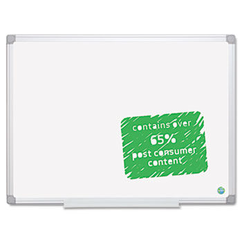 MasterVision Earth Easy-Clean Dry Erase Board, 48 x 72, Aluminum Frame