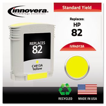 4913A Compatible, Remanufactured, C4913A (82) Ink, 1430 Page-Yield, Yellow