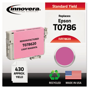 Remanufactured T078620 Ink, 430 Yield, Light Magenta