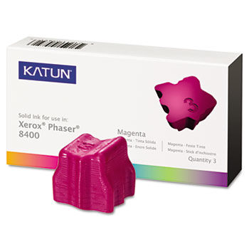 KAT38705 Phaser 8400 Compatible, 108R00606 Solid Ink, 3400 Yld, 3/Box, Magenta