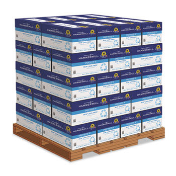 Great White Recycled Copy Paper, 92 Bright, 20lb, 8-1/2 x 11, 200,000 Sheets/PLT