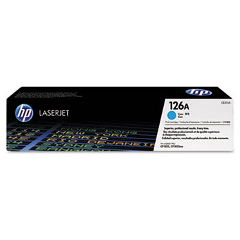 CE311A (HP 126A) Toner, 1,000 Page-Yield, Cyan