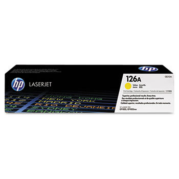 CE312A (HP 126A) Toner, 1,000 Page-Yield, Yellow