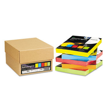 Astrobrights Colored Paper, 24lb, 8-1/2 x 11, 5 Assorted, 1250 Sheets/Carton