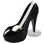 Shoe Tape Dispenser, Black High Heel, 1"" Core