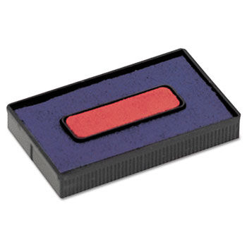 Felt Replacement Ink Pad for 2000PLUS Economy Message Dater, Red/Blue