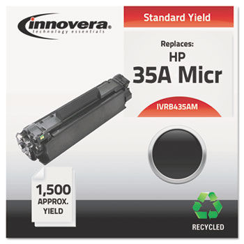 Remanufactured CB435A MICR Toner, 1500 Yield, Black