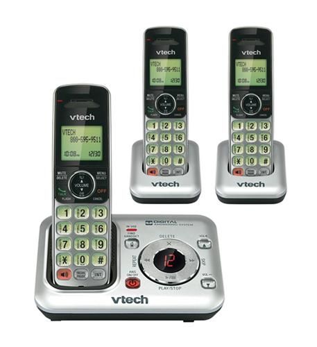 Three handset cordless answering w/ CID