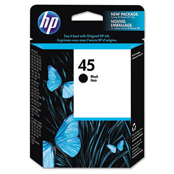 51645A (HP 45) Ink, 830 Page-Yield, Black