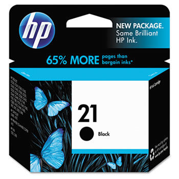 C9351AN (HP 21) Ink, 190 Page-Yield, Black