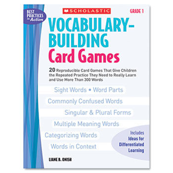 Vocabulary Building Card Games, Grade One, 80 pages