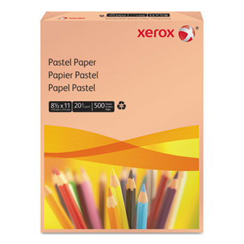 Multipurpose Pastel Colored Paper, 20-lb, Letter, Salmon, 500 Sheets/Ream