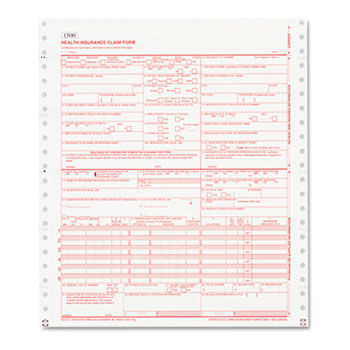 CMS Forms, 2 Part Continuous White/Canary, 9 1/2 x 11, 1000 Forms