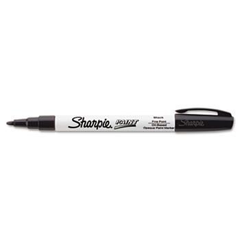 Permanent Paint Marker, Fine Point, Black