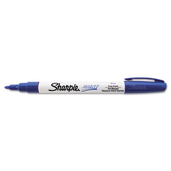 Permanent Paint Marker, Fine Point, Blue