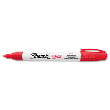 Permanent Paint Marker, Medium Point, Red