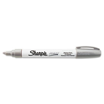 Permanent Paint Marker, Medium Point, Silver