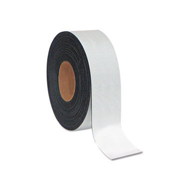 Dry Erase Magnetic Tape Roll, White, 2"" x 50 Ft.