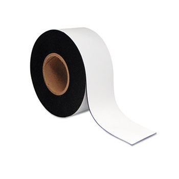 Dry Erase Magnetic Tape Roll, White, 3"" x 50 Ft.